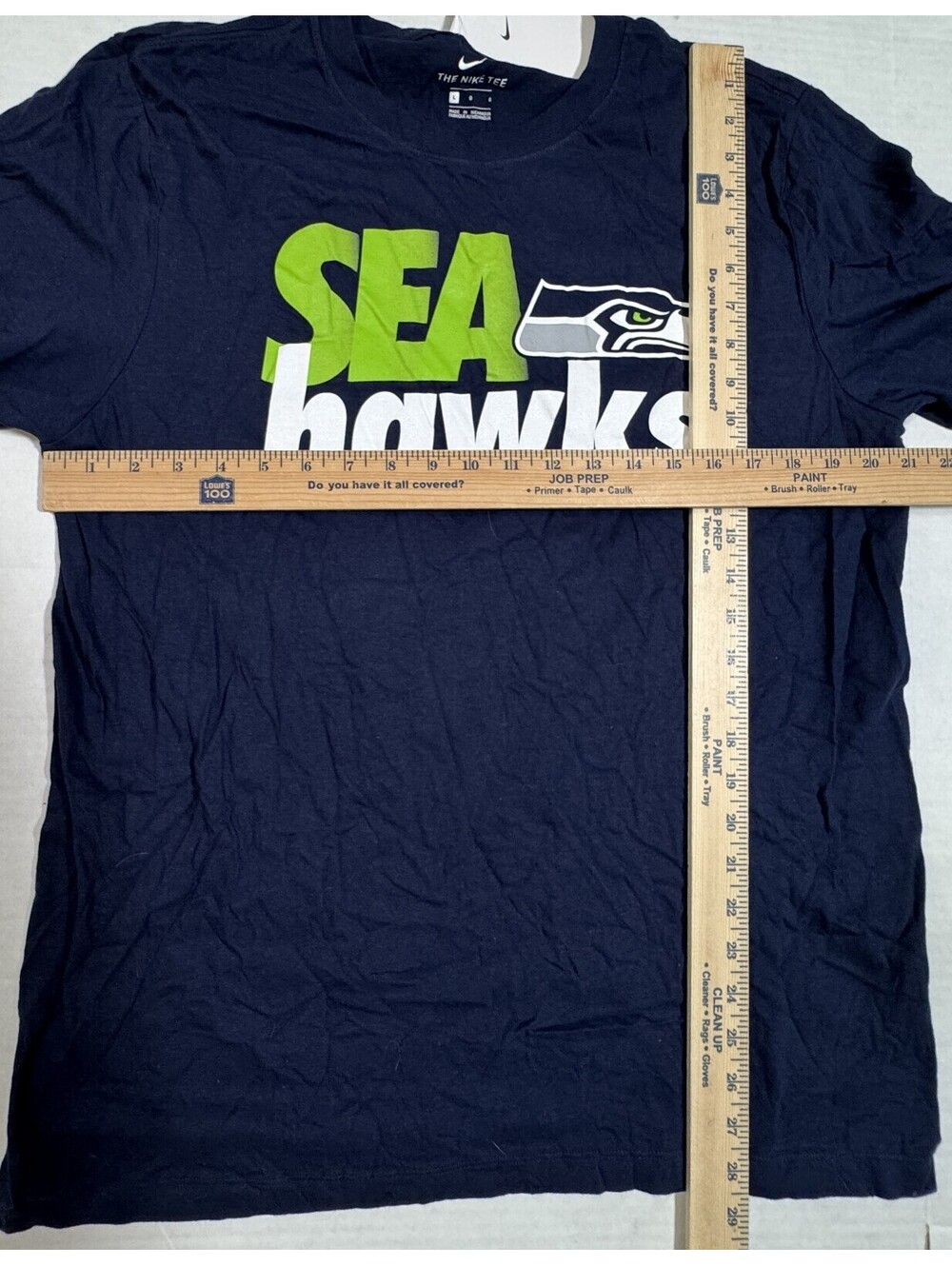 Seattle Seahawks Nike Tee T Shirt 100% Cotton Blue & Green  Mens Large NWT - Picture 6 of 7